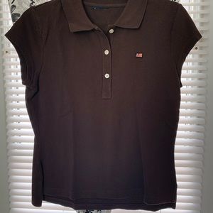 Ralph Lauren Womens cotton Polo Shirt - Size Med Color -Brown